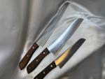 Vintage Vanadium Japanese Knife Set of 3