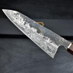 Japanese Damascus Chef Knife with Rosewood Handle