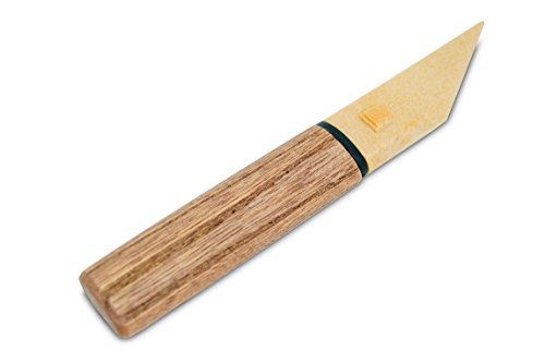 Japanese Kiridashi Craft Pocket Knife with Wooden Handle