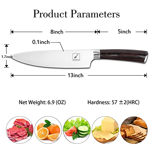 High-grade 8 Inch Chef's and 10 Inch Bread Knives