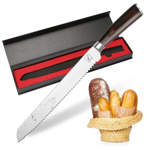 High-grade 8 Inch Chef's and 10 Inch Bread Knives