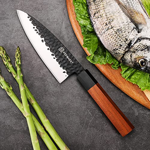 KEEMAKE 6" Deba Knife: Japanese Stainless Steel