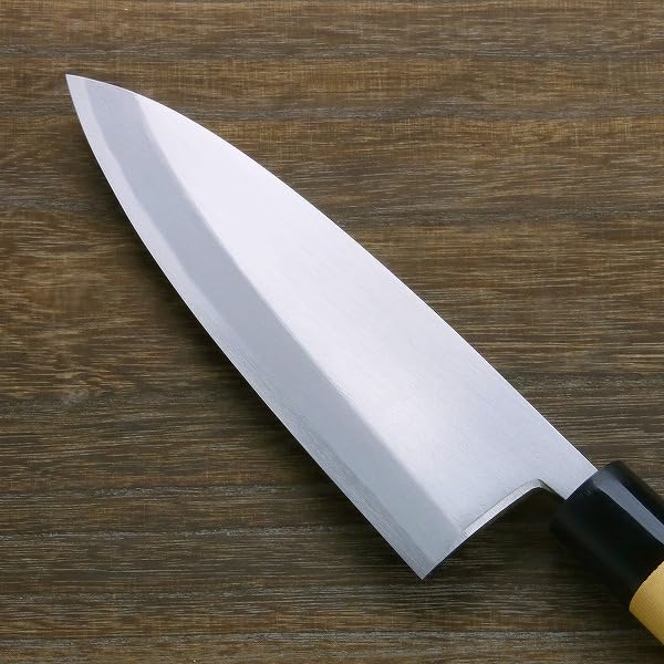 Left-Handed Shirogami Deba Hocho: 180mm Japanese Kitchen Knife
