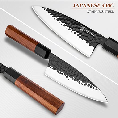 KEEMAKE 6" Deba Knife: Japanese Stainless Steel