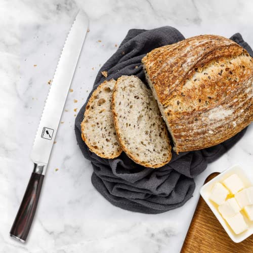 High-grade 8 Inch Chef's and 10 Inch Bread Knives