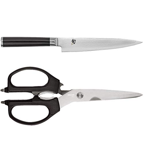 Shun Classic Utility Knife & Kai PRO Shears