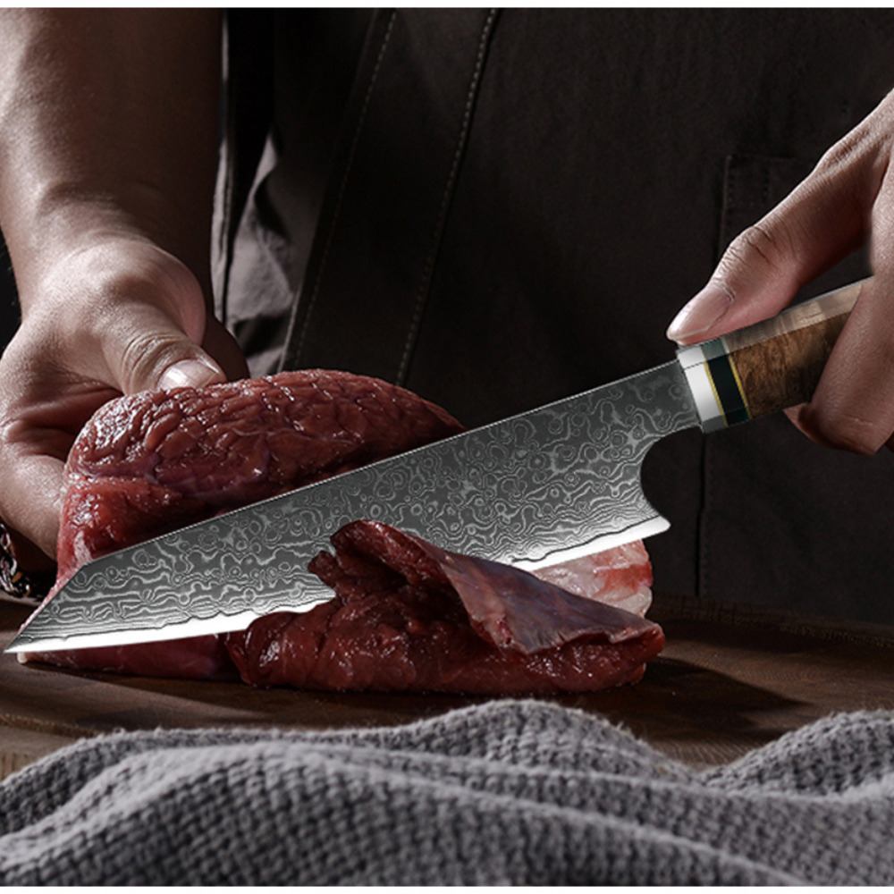 Handmade Damascus Japanese Chef's Knife 6.5in