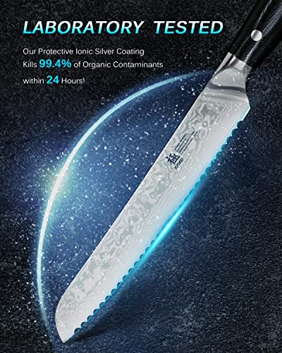 KYOKU Gin 8" Japanese Bread Slicing Knife
