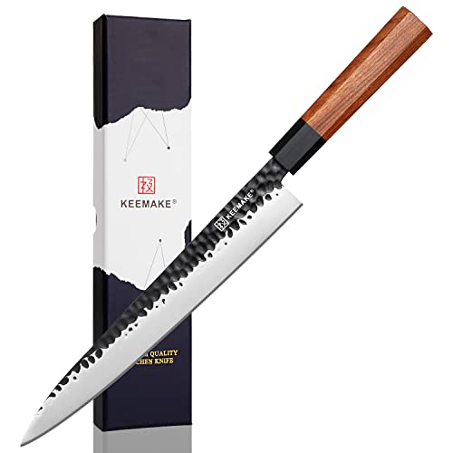 KEEMAKE 10" Yanagiba Knife, 440C Stainless Steel