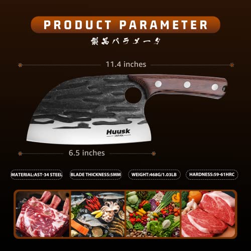 Japanese Chef Knife - Huusk Upgraded Meat Cleaver