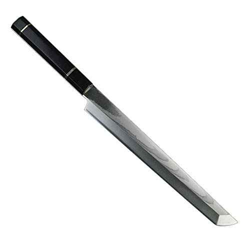 11" Japanese Sashimi slicing knife: Damascus Yanagiba