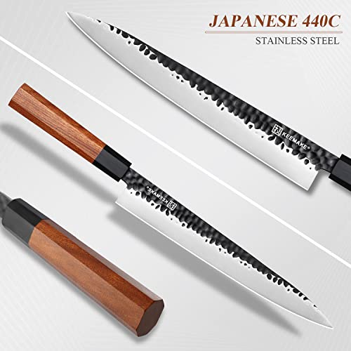 KEEMAKE 10" Yanagiba Knife, 440C Stainless Steel