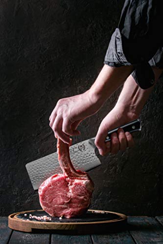 Japanese Damascus Steel Meat Cleaver - Ultra Sharp