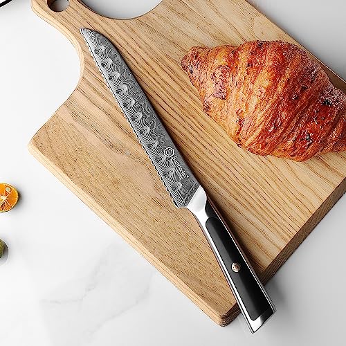 Sunnecko 8 inch Serrated Japanese Bread Knife