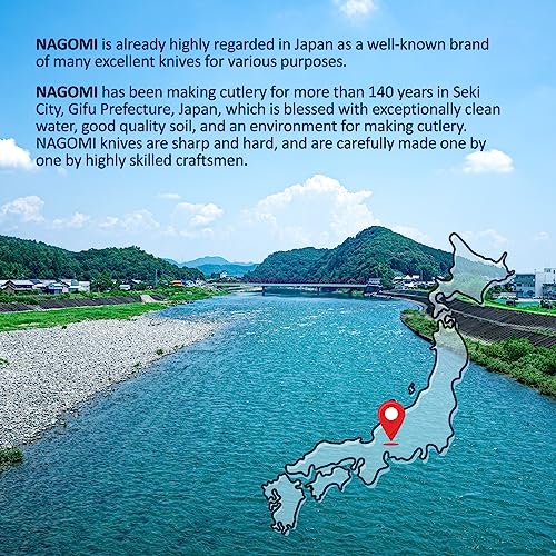 [NAGOMI] 7-Inch Japanese SANTOKU Knife | Stainless Steel