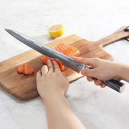 12-inch Cangshan YARI Sashimi Knife, Damascus Steel