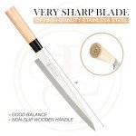 Lucky Cook 10-Inch Sashimi Sushi Knife