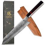 KATSU 8-inch Kiritsuke Chef Knife - Damascus