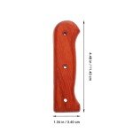 DOITOOL 2-Piece Natural Wood Knife Handle Set