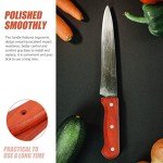 DOITOOL 2-Piece Natural Wood Knife Handle Set