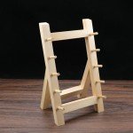 Five-Tier Wooden Knife Rack for Precision Knives