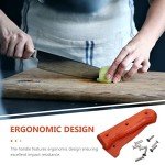 DOITOOL 2-Piece Natural Wood Knife Handle Set
