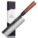 KEEMAKE 7-Inch Nakiri Vegetable Knife - Japanese Steel