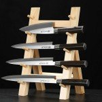 Five-Tier Wooden Knife Rack for Precision Knives
