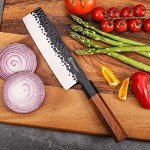 KEEMAKE 7-Inch Nakiri Vegetable Knife - Japanese Steel