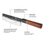 KEEMAKE 7-Inch Nakiri Vegetable Knife - Japanese Steel