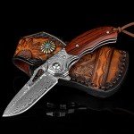 Lionex 7-Inch Damascus Santoku Chef Knife
