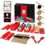 Sushi Roll Making Kit with Knife & Mat Set