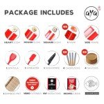 Sushi Roll Making Kit with Knife & Mat Set