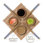 Sushi Roll Making Kit with Knife & Mat Set