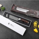 Wakoli 7-Inch Nakiri Knife with Damascus Steel