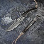 Handmade Damascus Steel Folding Knife - 3.5" VG10 Blade