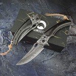 Handmade Damascus Steel Folding Knife - 3.5" VG10 Blade