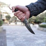 Handmade Damascus Steel Folding Knife - 3.5" VG10 Blade