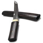 Handmade Japanese Tantō Knife with Ebony Sheath