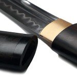 Handmade Japanese Tantō Knife with Ebony Sheath