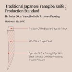 XINZUO 12" Japanese Sashimi Yanagiba Knife