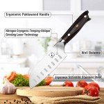 Ultra Sharp 5-Inch Santoku Knife with Pakkawood Handle
