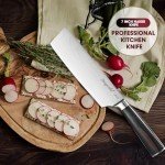 Dingerkit 7" Nakiri Knife - Japanese Damascus Steel
