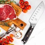 Ultra Sharp 5-Inch Santoku Knife with Pakkawood Handle