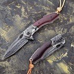 Japanese VG10 Damascus Steel Folding Pocket Knife