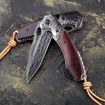 Japanese VG10 Damascus Steel Folding Pocket Knife