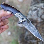 Japanese VG10 Damascus Steel Folding Pocket Knife