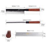 Findking Dynasty Japanese Nakiri Kitchen Knife 7