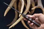 Handmade Damascus Hunting Knife with Rosewood Handle