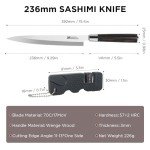 KANKIKUSUI 9.3" Left-Handed Sashimi Knife Set